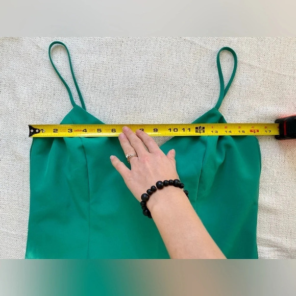 NWT BARDOT Lisandra Midi  Dress In Greenlake Size 10/L - Picture 11 of 12